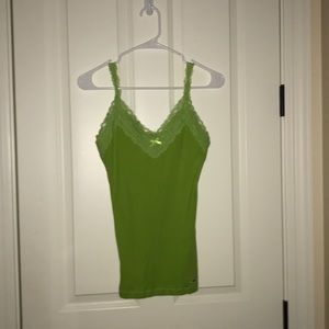 Green tank top